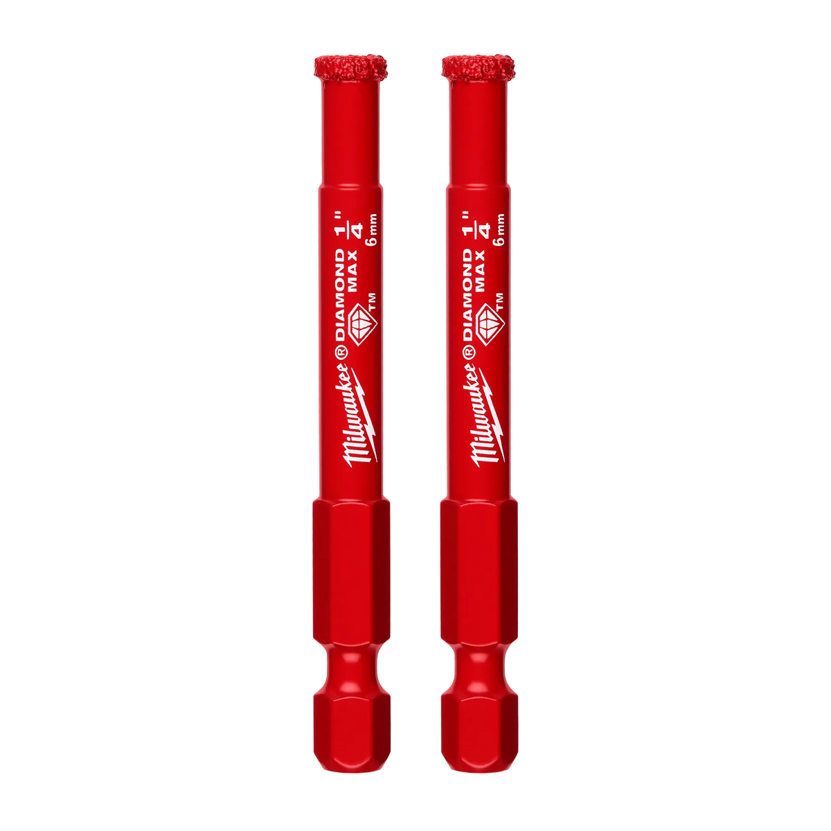 Milwaukee 49-56-0501 1/4" DIAMOND MAX Hole Saw Bits - (2 Pk)