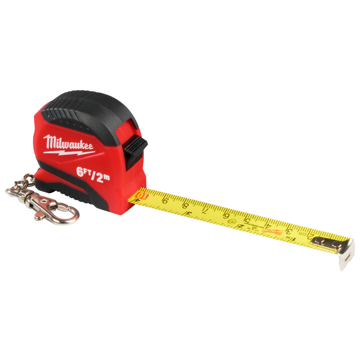 Milwaukee 48-22-1706 6ft/2m Keychain Tape Measure (Pack of 12)