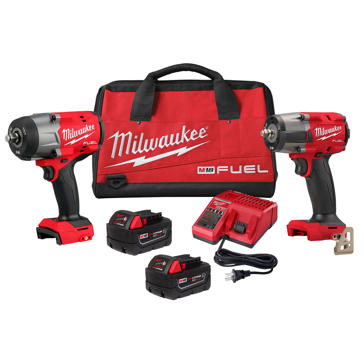 Milwaukee 3010-22 M18 FUEL 1/2" HTIW & 3/8" MTIW Automotive Combo Kit
