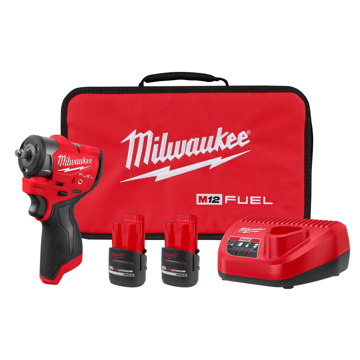Milwaukee 3049-22 M12 FUEL 3/8" Subcompact Impact Wrench w/ Friction Ring Kit