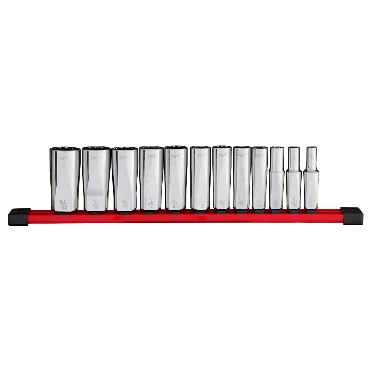 Milwaukee 48-22-9421 12pc 3/8” Drive 12-Point Deep Well SAE Socket Set