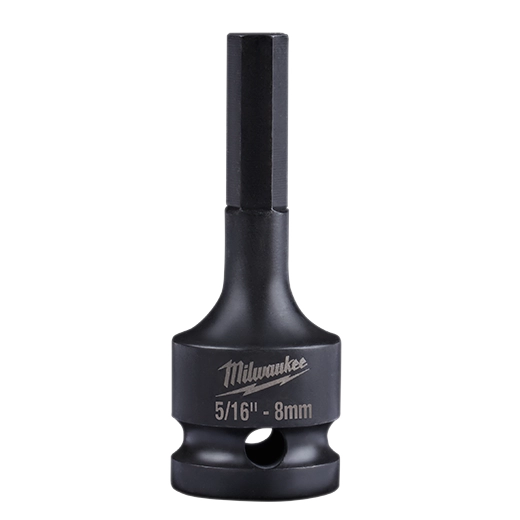 Milwaukee 49-66-5141 SHOCKWAVE Impact Duty Lineman's 1/2" Drive 5/16" - 8mm Hex Bit Socket