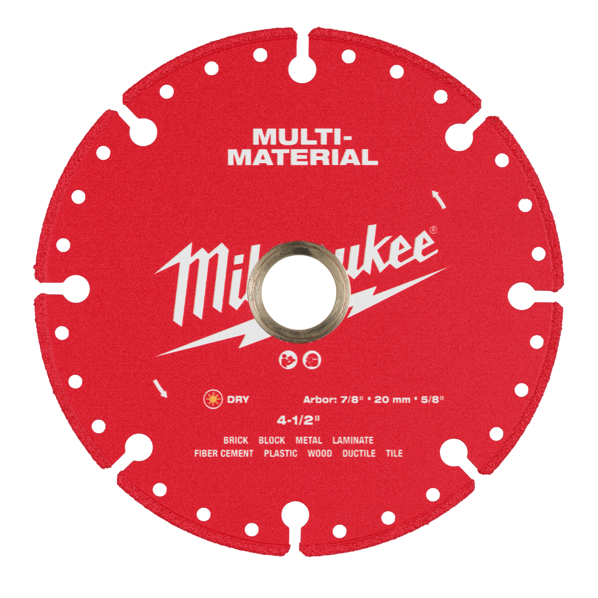 Milwaukee 49-93-9604 4-1/2” Multi-Material Diamond Blade (Pack of 5)