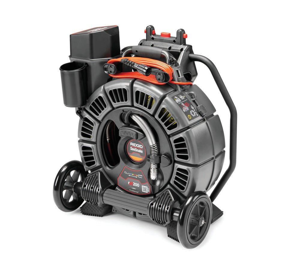 RIDGID 63663 SeeSnake rM200B 165' Reel with Self-Leveling Camera, TruSense