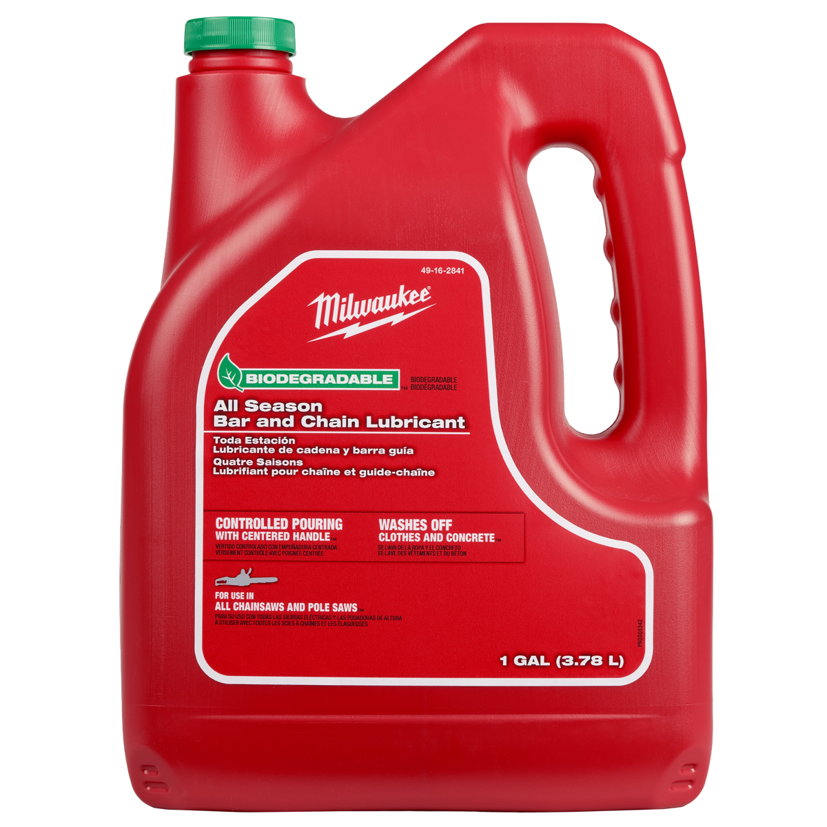 Milwaukee 49-16-2841 1 Gallon Biodegradable All Season Bar and Chain Lubricant (Pack of 4)
