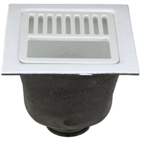 Zurn FD2376-PO3-H Floor Sink, Cast Iron, Push-On