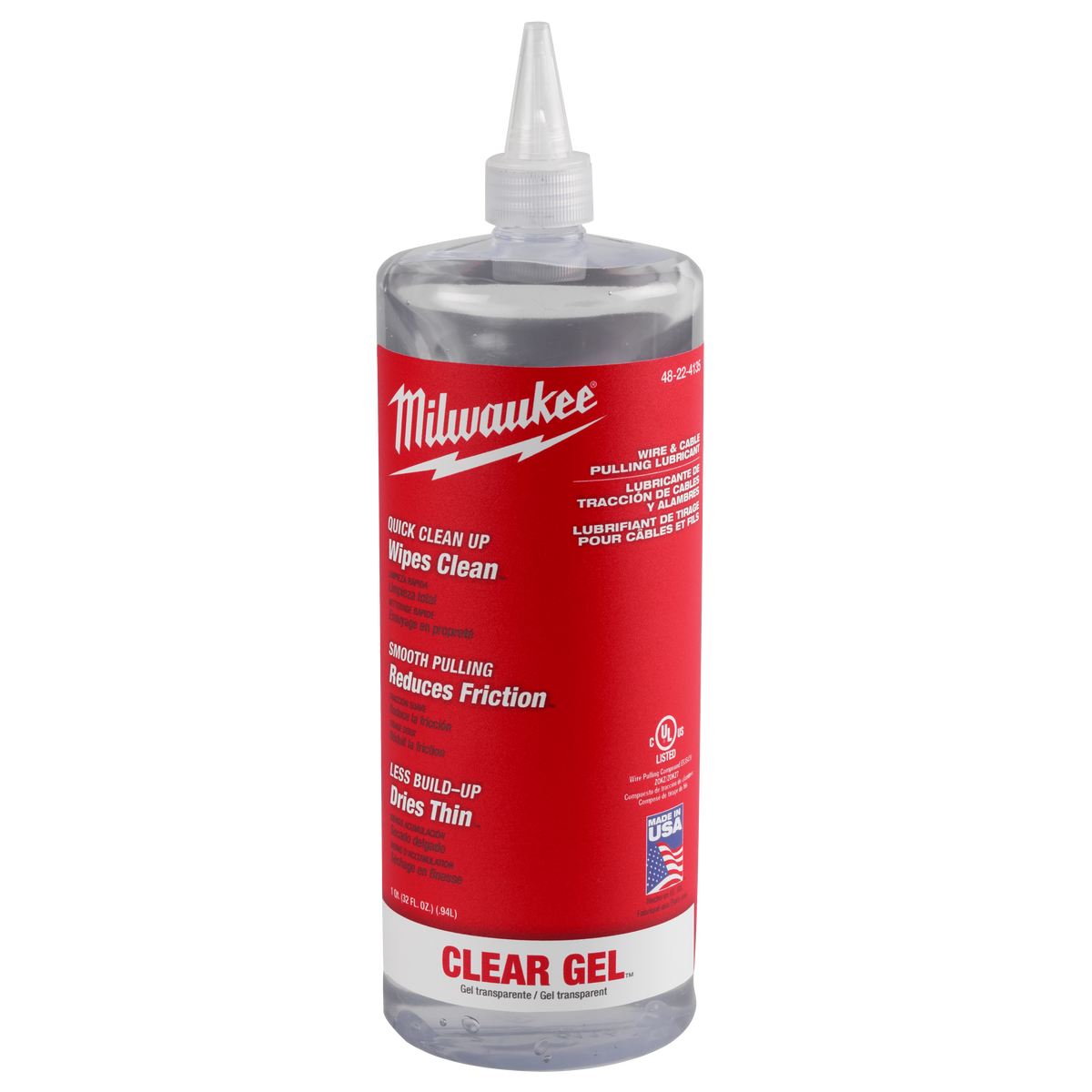 Milwaukee 48-22-4135 Wire & Cable Pulling Clear Gel Lubricant (Pack of 6)