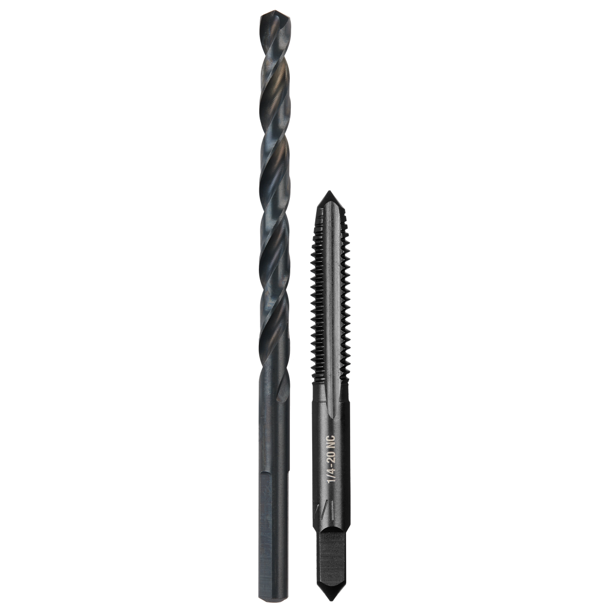 Milwaukee 49-57-5534 1/4"-20 NC Straight Flute Plug Tap & #7 Drill Bit