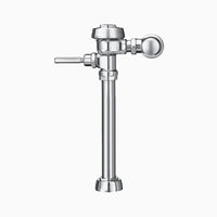 Sloan Royal 115-1.6 Exposed Manual Flushometer, 1.6 gpf, Top Spud, Polished Chrome, 3" Metal Oscillating, Front of Valve Handle, Front of Valve Handle