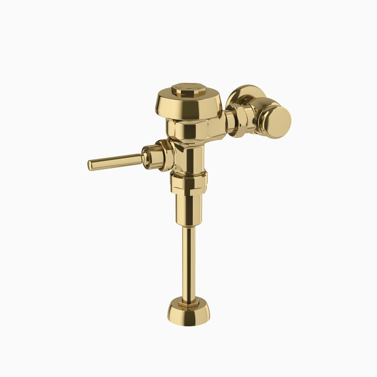 Sloan Royal 186-1.5 Exposed Manual Flushometer, 1.5 gpf, Top Spud, Polished Brass