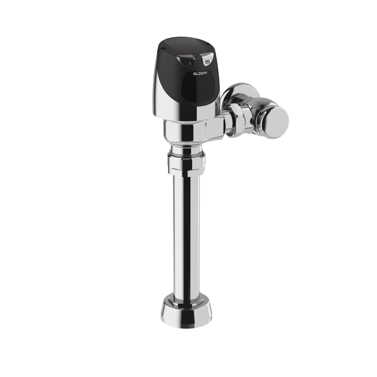 Sloan SOLIS 8111 Exposed Solar-Powered Sensor Water Closet Flushometer, Polished Chrome