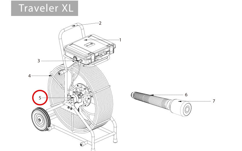 Spartan Tool 64070054 parts diagram, item circled (Traveler XL HD Parts & Accessories)