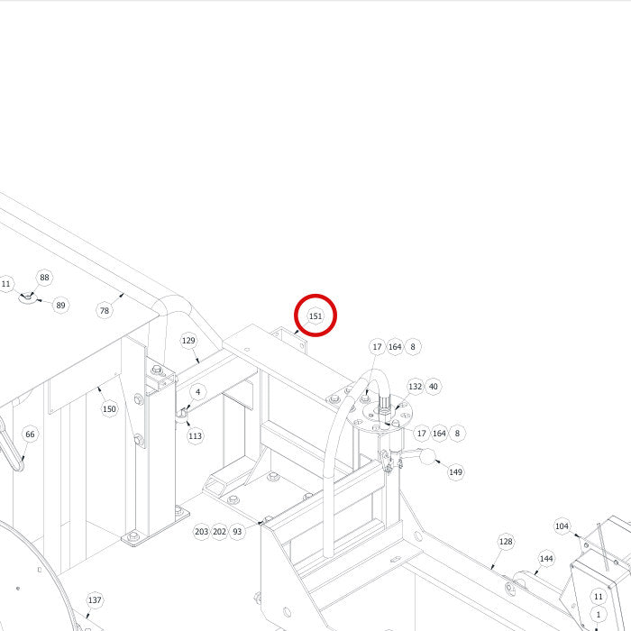 Spartan Tool 75881300 parts diagram, item 134 circled (Soldier Jet Assembly - 7584F000)