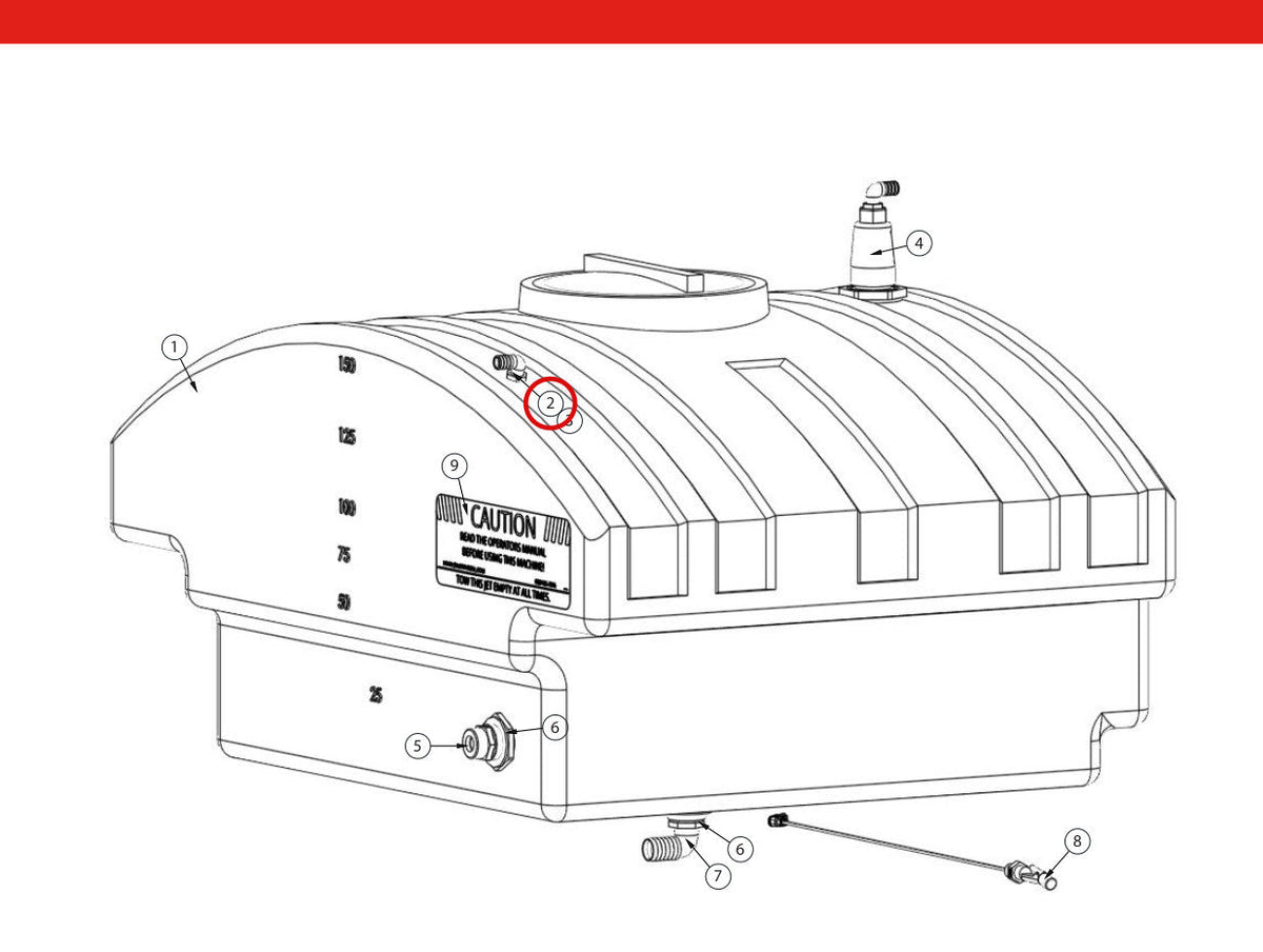 Spartan Tool 79843900 parts diagram, item 188 circled (Elite Soldier Hydro-Jet - 7584E000)