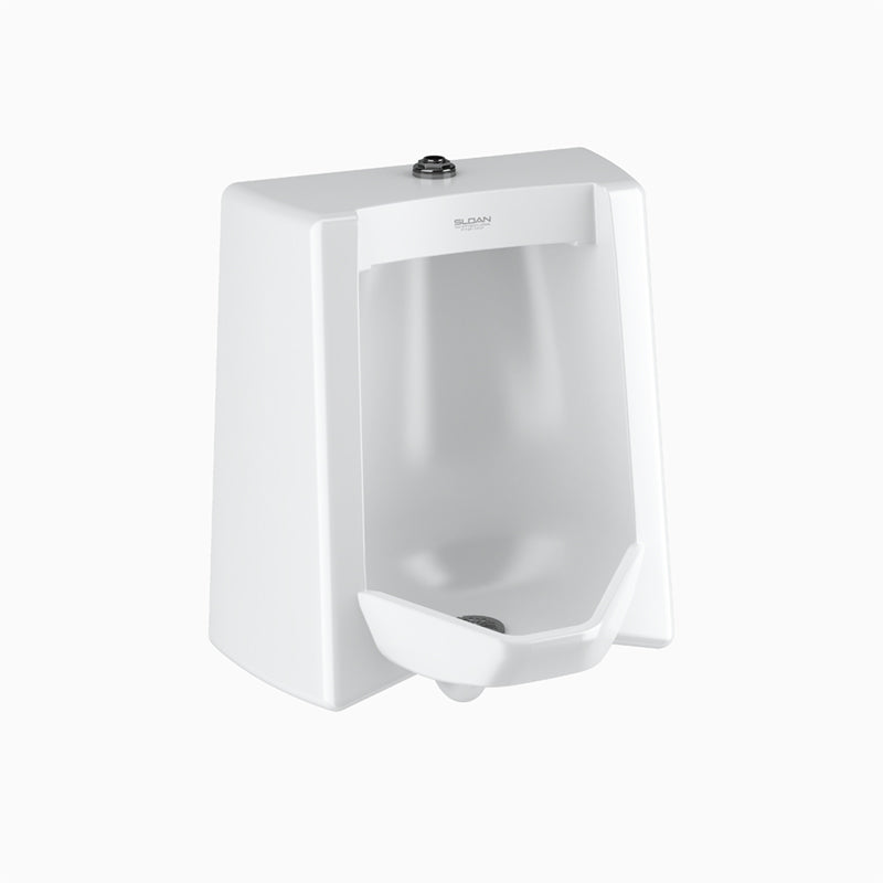 Sloan SU-1209-STG Vitreous China Urinal, Wash Down, 0.125 to 1.0 gpf