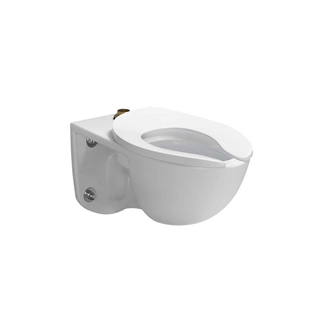 TOTO Commercial Wall-Hung Flushometer Toilet Bowl, Elongated, Top Spud, Cotton White - CT728CU#01