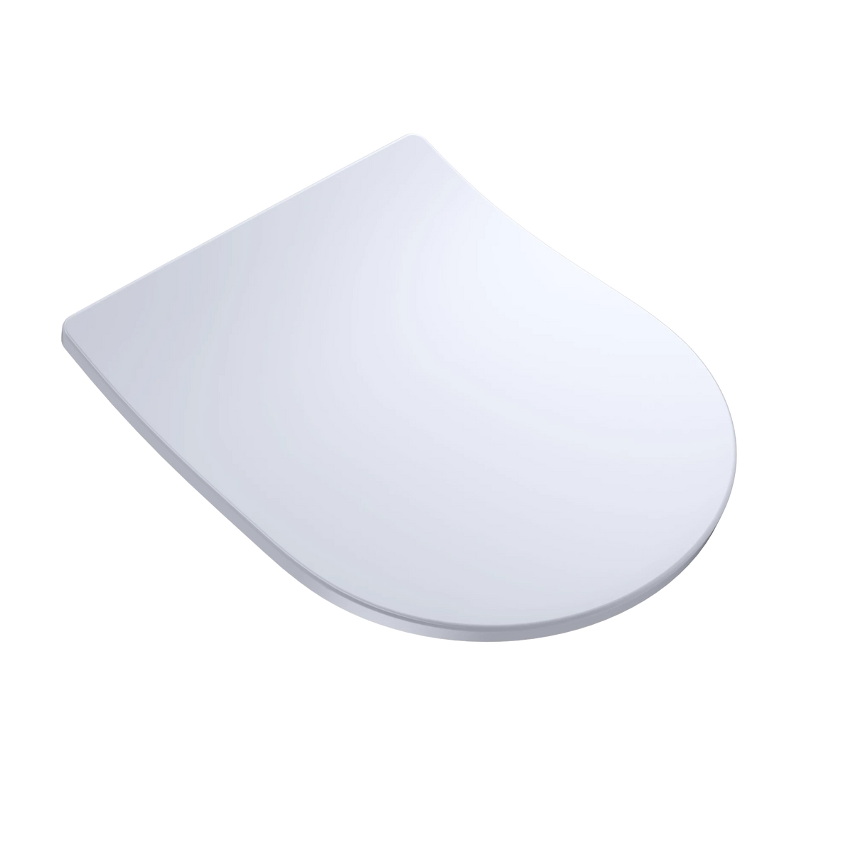 TOTO Slim SoftClose Toilet Seat, D-Shape, for RP Compact Wall-Hung Bowl, Cotton White - SS227#01