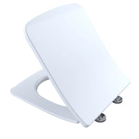 TOTO Slim SoftClose Toilet Seat, Square, for SP Wall-Hung Bowl, Cotton White - SS249R#01