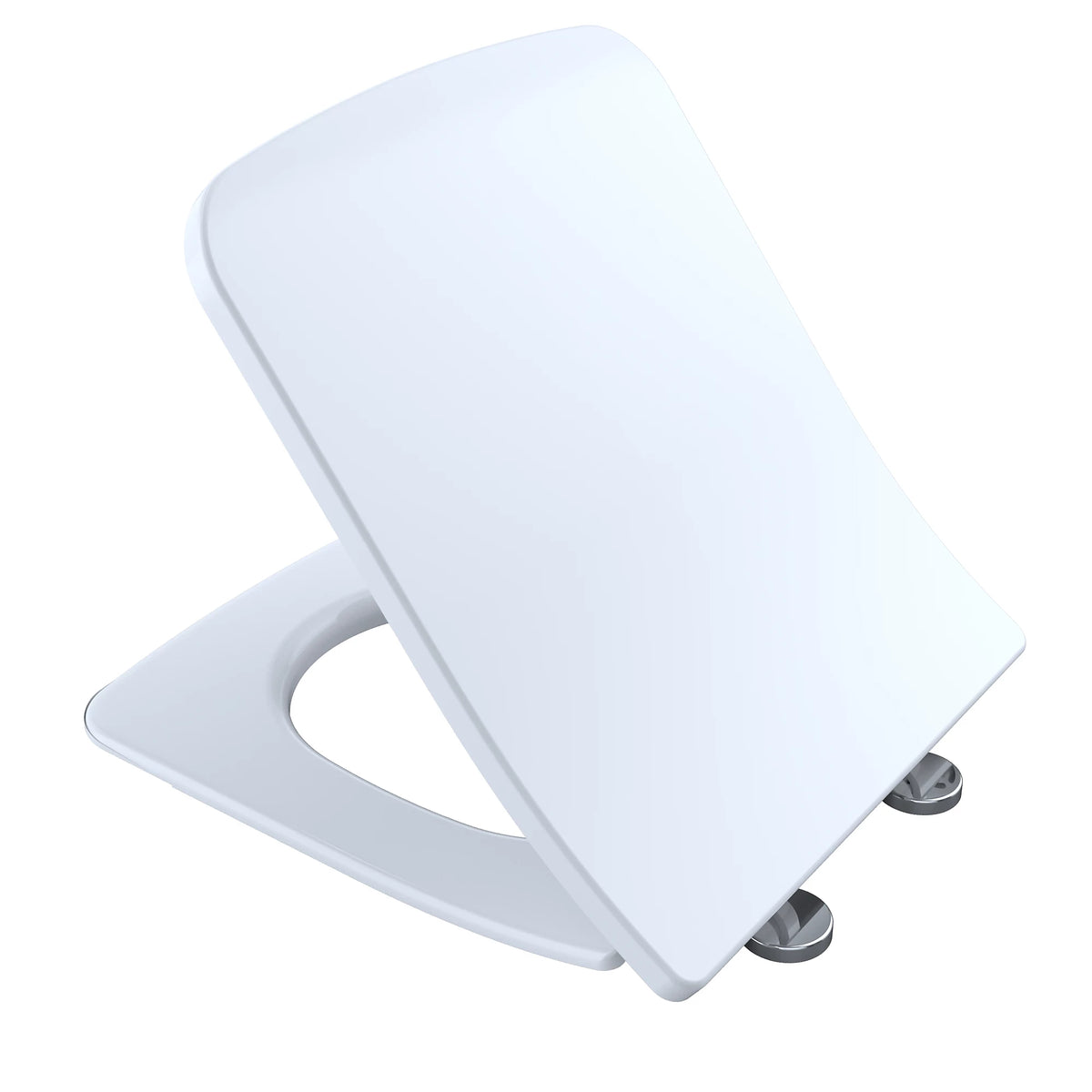TOTO Slim SoftClose Toilet Seat, Square, for SP Wall-Hung Bowl, Cotton White - SS249R#01