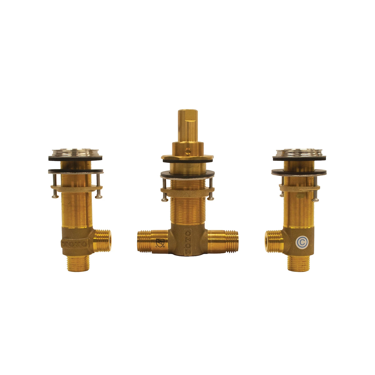 TOTO Three-Hole Roman Tub Filler Rough-In Valve for GC Tub Fillers (Rough-In Tubes Sold Separately) - TBN02202U
