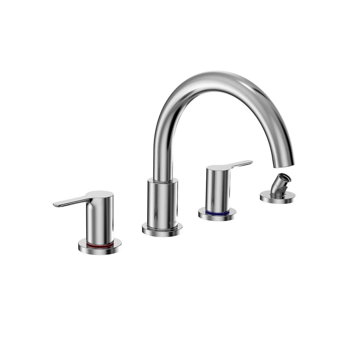 TOTO LB Four-Hole Roman Tub Filler Trim, Polished Chrome (Requires Rough-In TBN01202U) - TBS01202U#CP