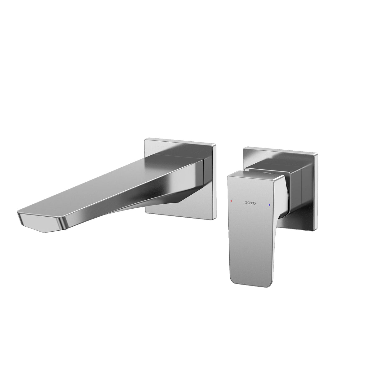TOTO GE Wall-Mount Bathroom Faucet, Long Spout, 1.2 GPM, Polished Chrome - TLG07308U#CP