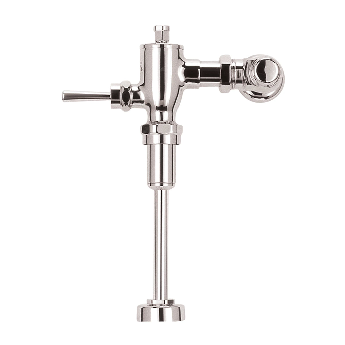 TOTO Manual Urinal Flush Valve, 1.0 GPF, Exposed, Non-Hold-Open, with 3/4" Top Spud Vacuum Breaker Set - TMU1NNC-12