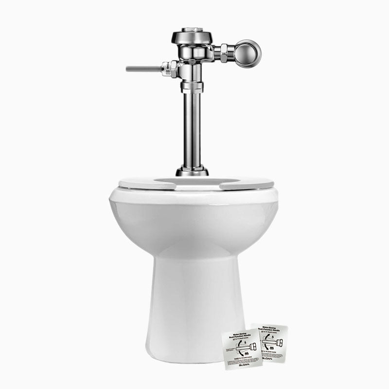 Sloan WETS-2022.1002-CN Water Closet Combo, ST-2029 Floor-Mounted Top Spud with WES 111
