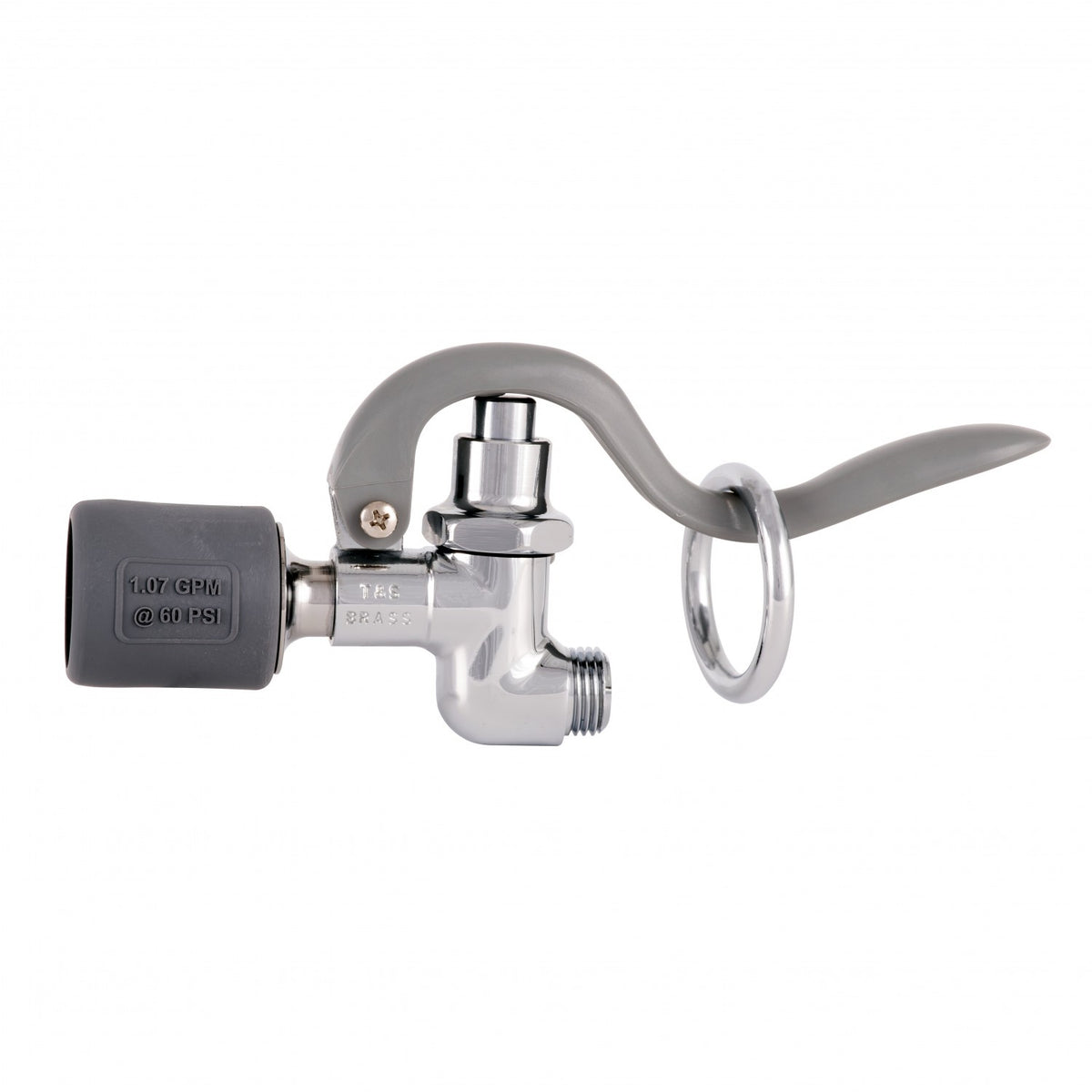 T&S Brass B-0107-J Spray Valve, Gray, Low-Flow Spray Tip