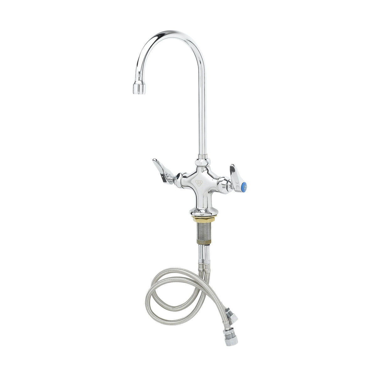 T&S Brass B-0301 Double Pantry Faucet, Single Hole Base