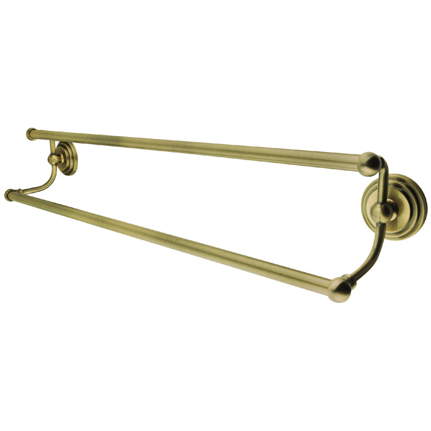 Milano BA2713AB 24-Inch Dual Towel Bar, Antique Brass