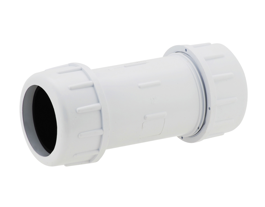 DRS 1/2" PVC Repair Coupling, O-Ring Seal