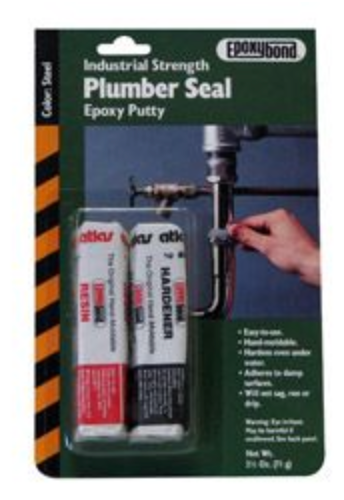 Epoxy Tube Plumber Seal Putty Blue/Orange 14 oz Set
