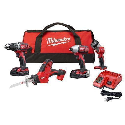 Milwaukee 2695-24 M18‚Ñ¢ Cordless 4-Tool Combo Kit