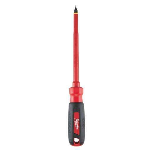 Milwaukee 1/4" Slotted - 6" 1000V Insulated Screwdriver