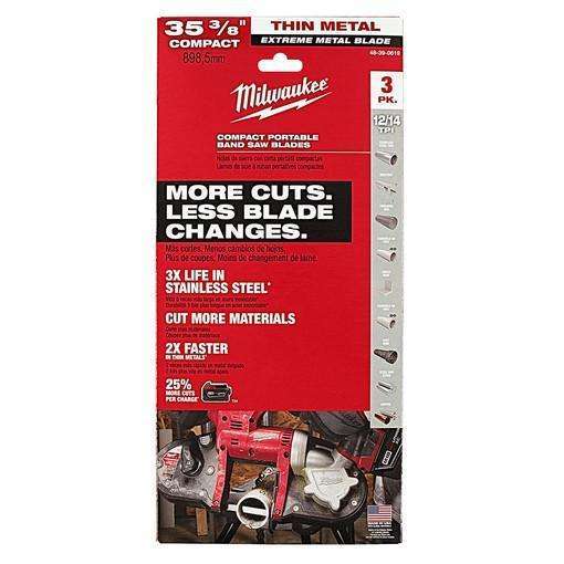 Milwaukee 35-38" 41974 TPI Extreme Thin Metal Bandsaw Blade