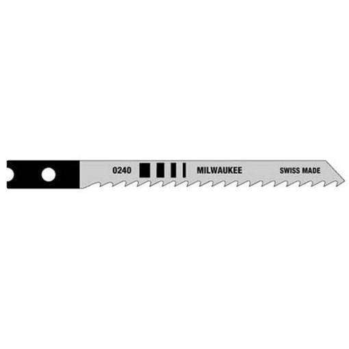 Milwaukee 48-42-0240 3-1/8" X 8 TPI, High Jig Saw Blades,