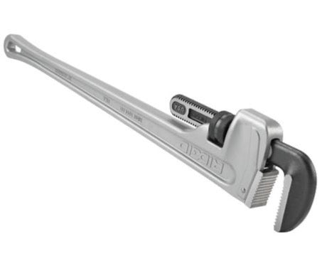 RIDGID 47057 12" Aluminum Straight Pipe Wrench (812), 2 in Pipe Capacity