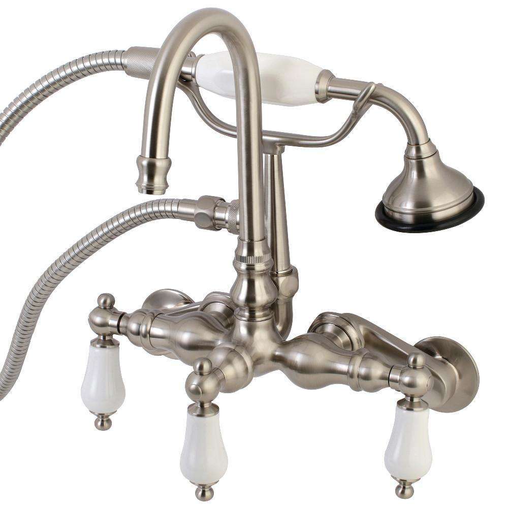 Aqua Vintage AE305T8 Tub Faucet, Brushed Nickel