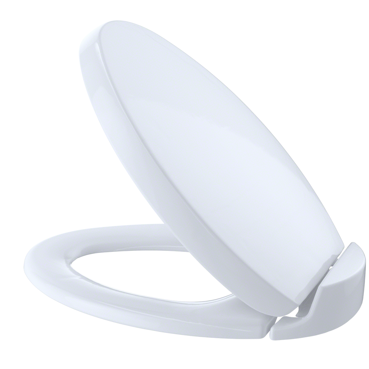 TOTO Oval SoftClose Non Slamming, Slow Close Elongated Toilet Seat and Lid, Cotton White SS204#01