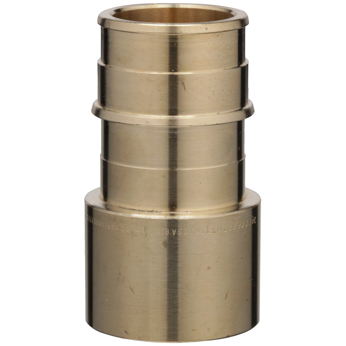Zurn F1960 Expansion XL Brass Male Sweat Adapter, 1-1/2" EX PEX x 1-1/2" Male Sweat QE900GX