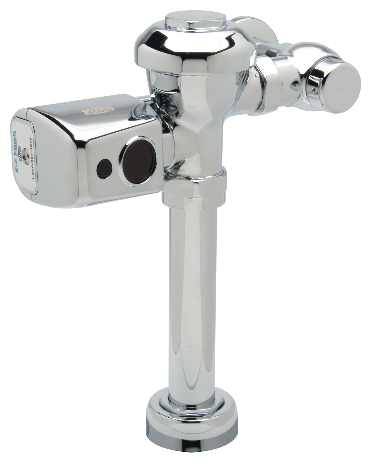 Zurn AquaVantage AV ZER Exposed Sensor Diaphragm Flush Valve with Metal Cover in Chrome ZER6000AV-CPM