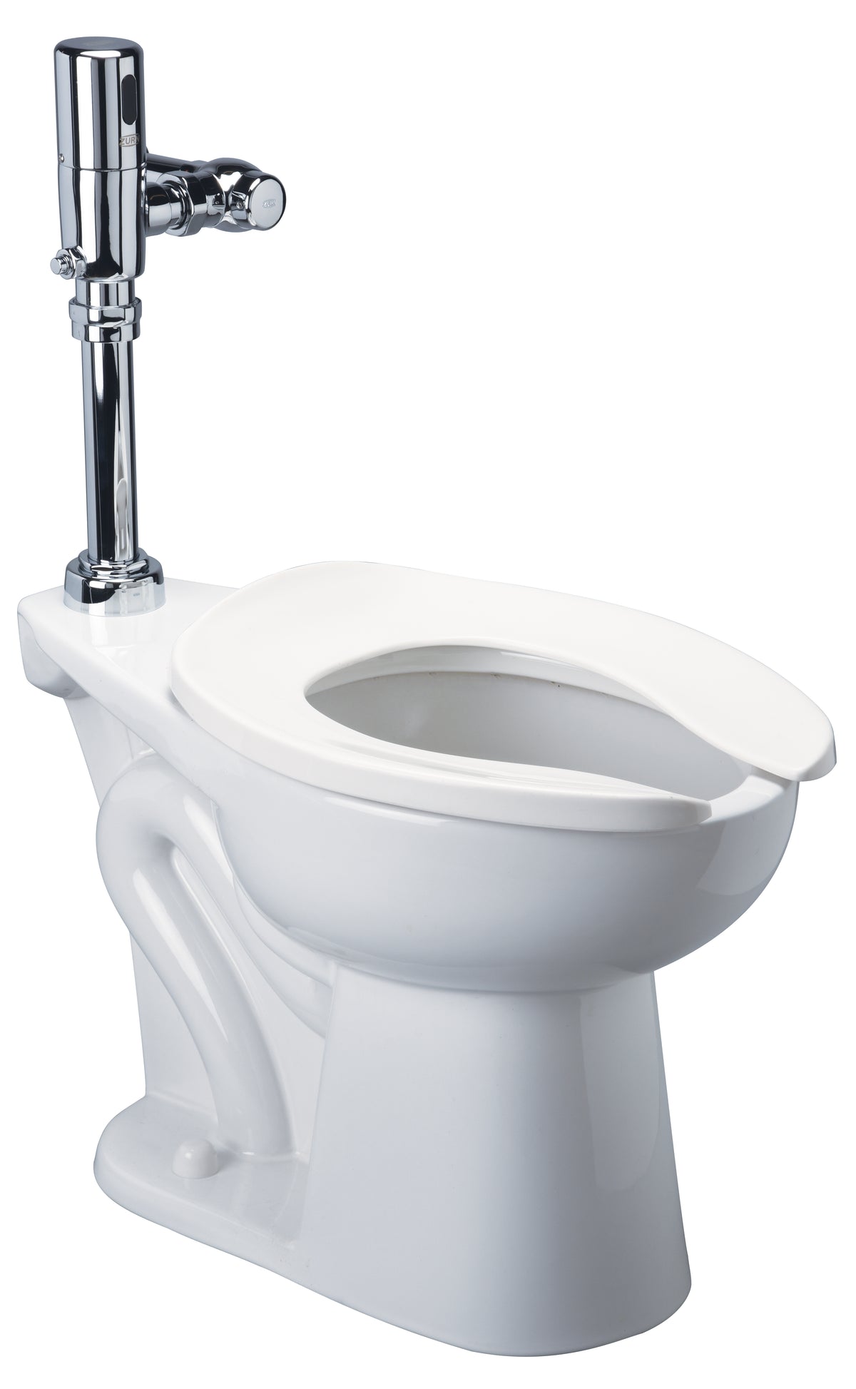 Zurn Floor-Mount Siphon-Jet Toilet Bowl, Top Spud, Back Outlet, Elongated, ADA Height, ZurnSHIELD Vitreous China Z5645-BWL