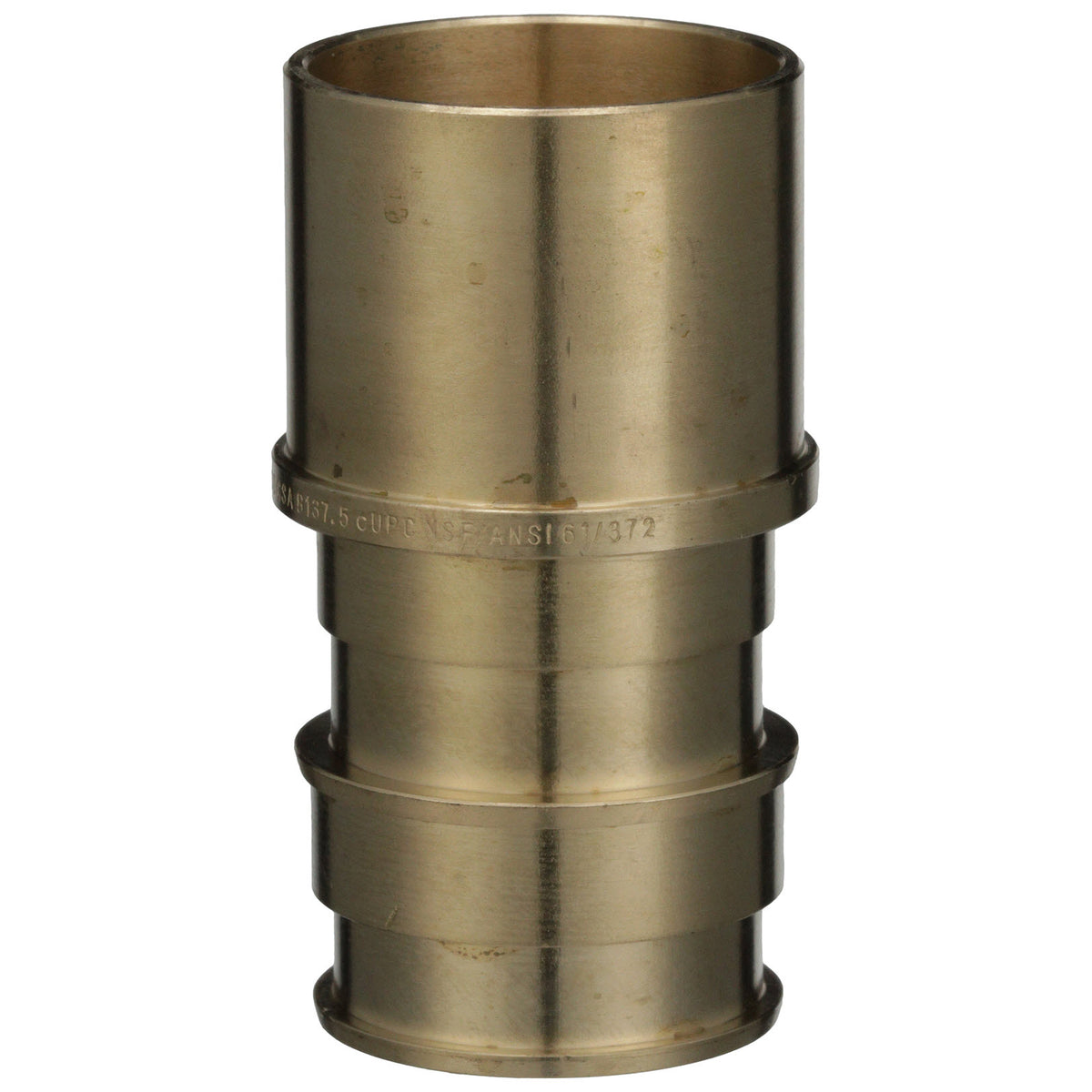 Zurn F1960 Expansion XL Brass Male Sweat Adapter, 1-1/4" EX PEX x 1-1/4" Male Sweat QE712GX