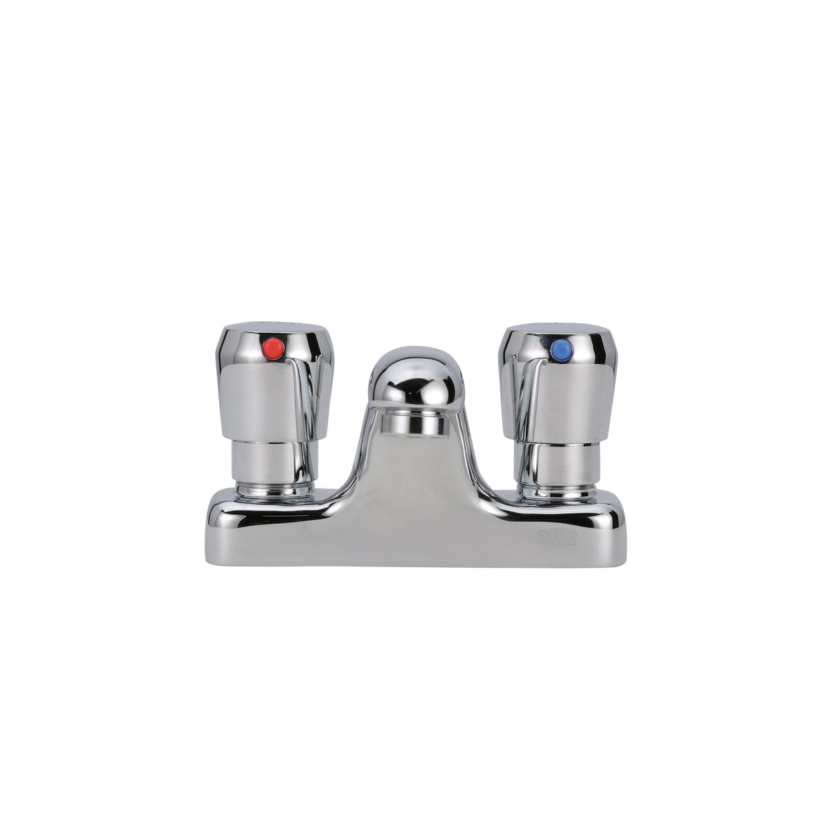 Zurn AquaSpec Metering Faucet, Deck Mount, 0.5 GPM Vandal-Resistant Pressure-Compensating Spray, Push-Button Handles -Chrome Z86500-XL-3M