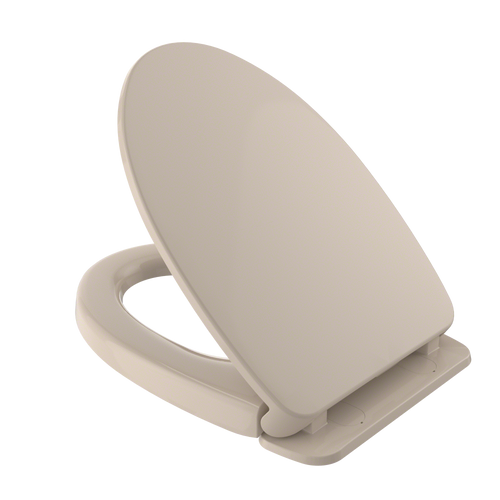 TOTO SoftClose Non Slamming, Slow Close Elongated Toilet Seat and Lid, Bone SS124#03
