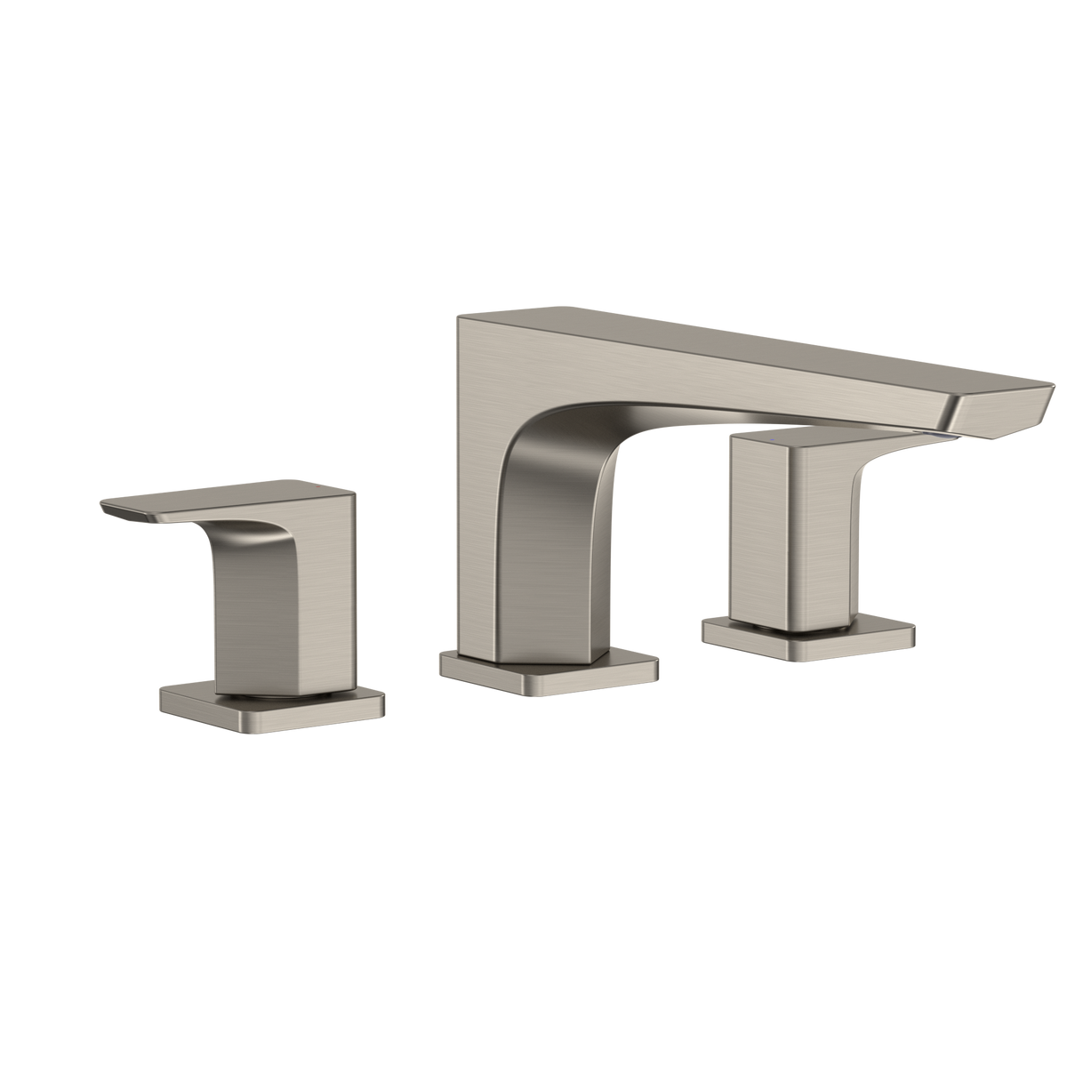 TOTO GE Two-Handle Deck-Mount Roman Tub Filler Trim, Brushed Nickel TBG07201U#BN