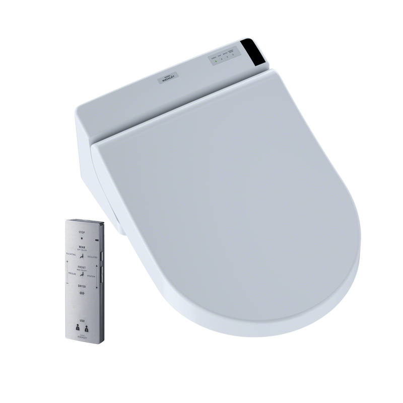 TOTO C200 WASHLET Ready Electronic Bidet Toilet D-Shape Bidet Toilet Seat with PREMIST, Cotton White SW2047T20