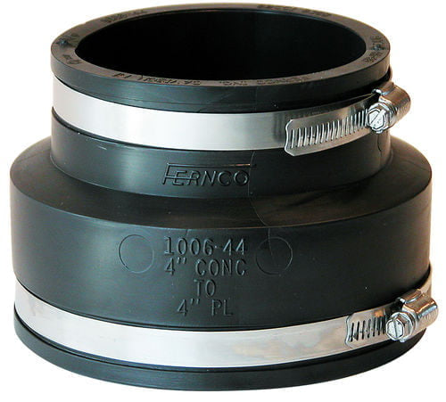 4" x 4" Concrete x Cast Iron Plastic Flexible Coupling