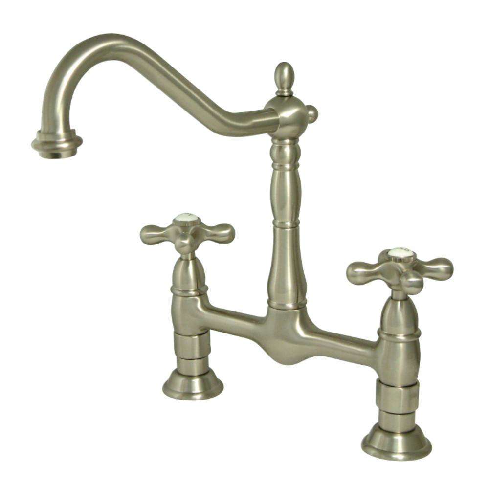 Kingston Brass KS1178AX Heritage Kitchen Bridge Faucet